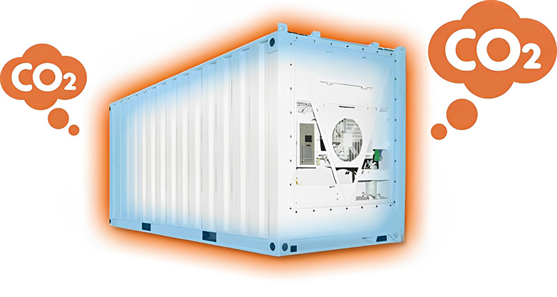 電力を使用して温度管理輸送を行う「リーファーコンテナ」